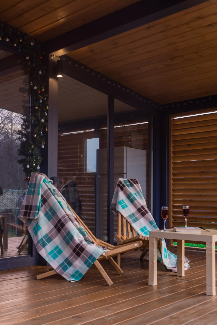 Частный дом Загородный комплекс на берегу реки с баней 1