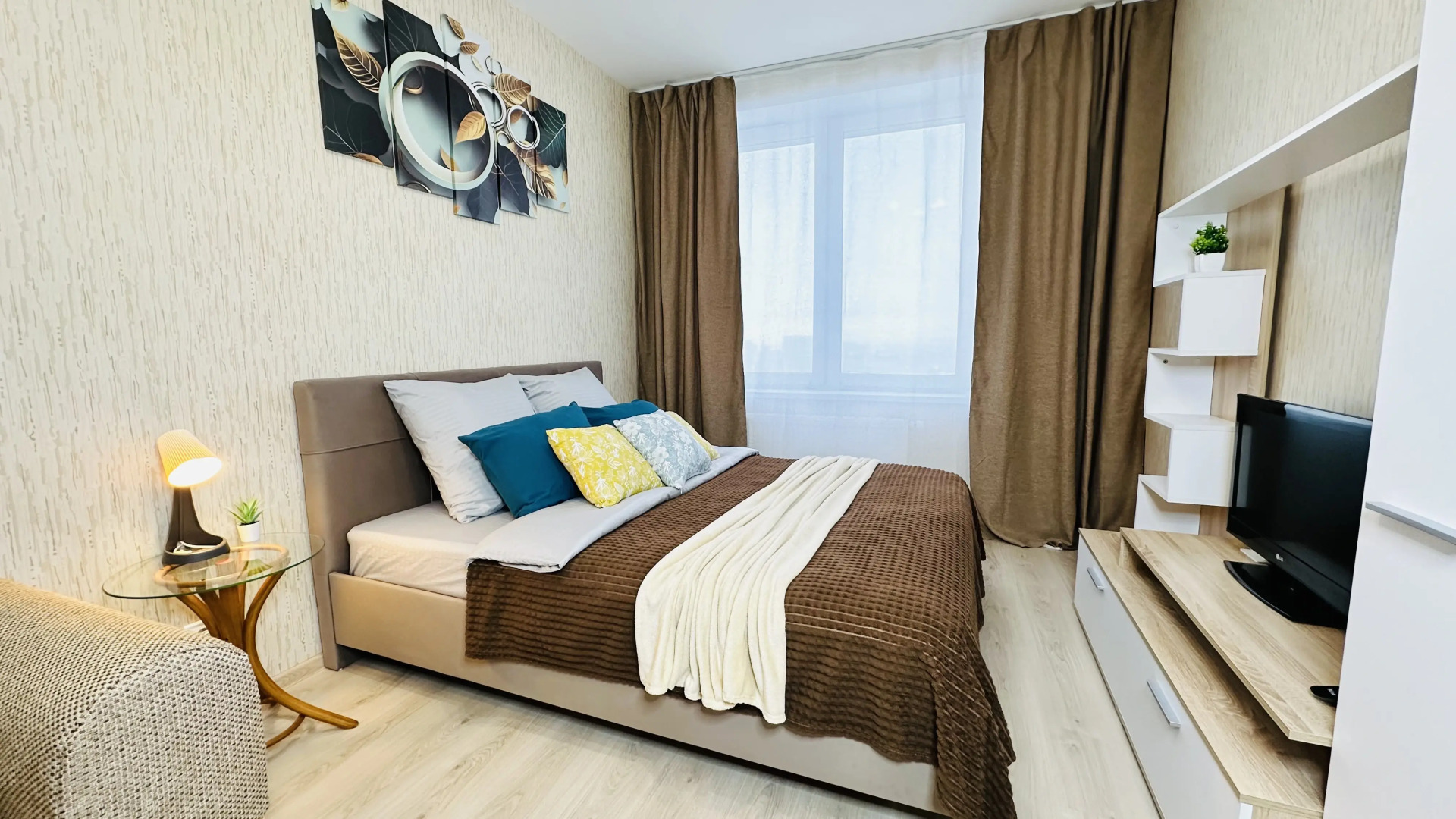 Квартира Уютная Евро-двухкомнатная в ЖК Гулливер