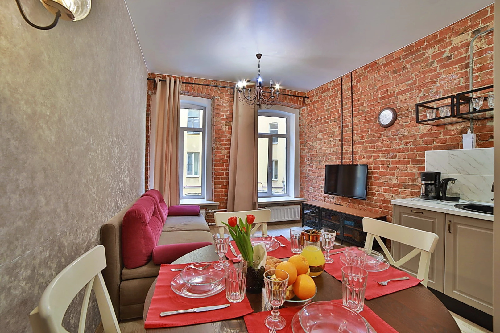 Апартаменты с двумя спальнями в историческом центре