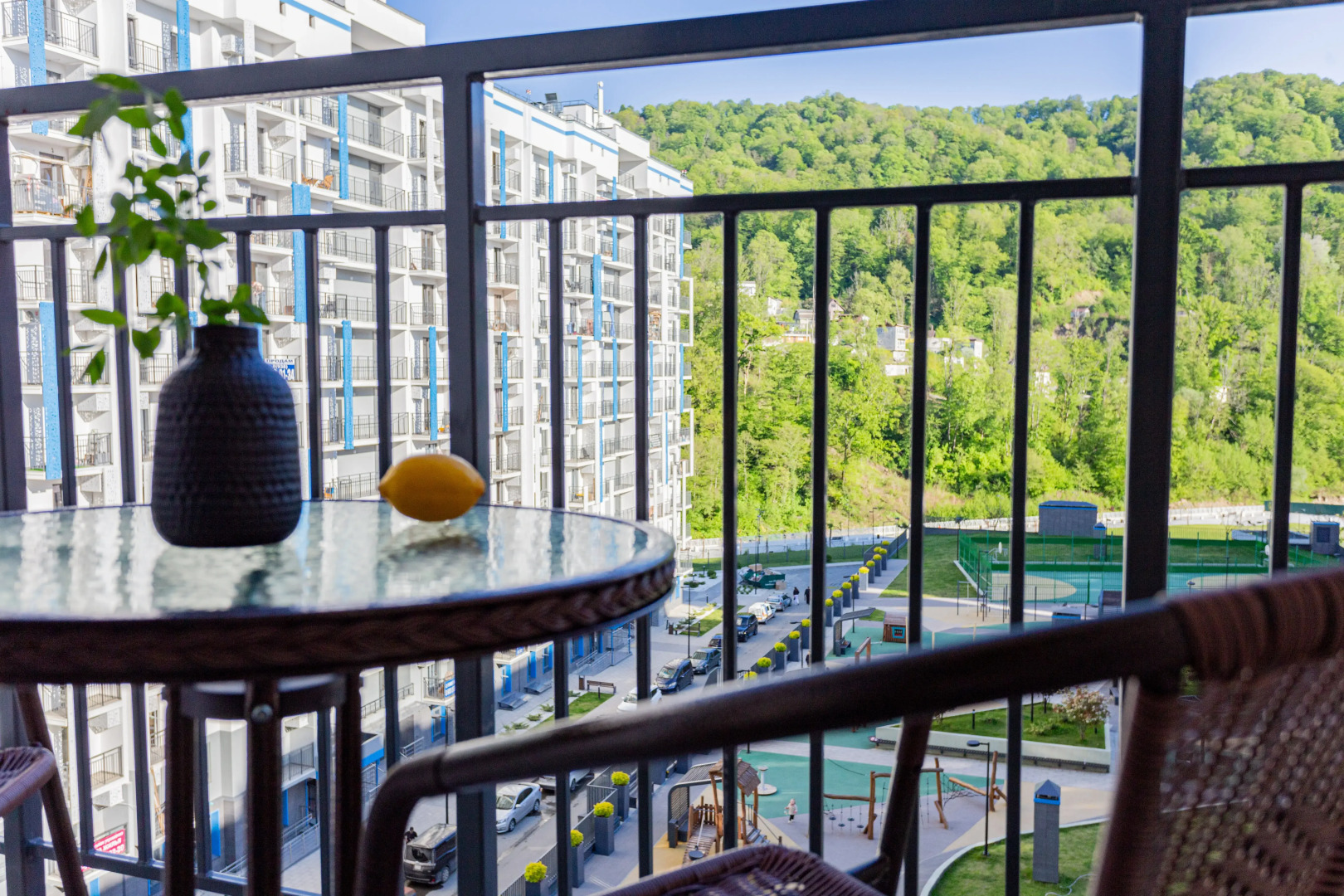 Апартаменты Бирюза УК Атмосфера с видом на горы