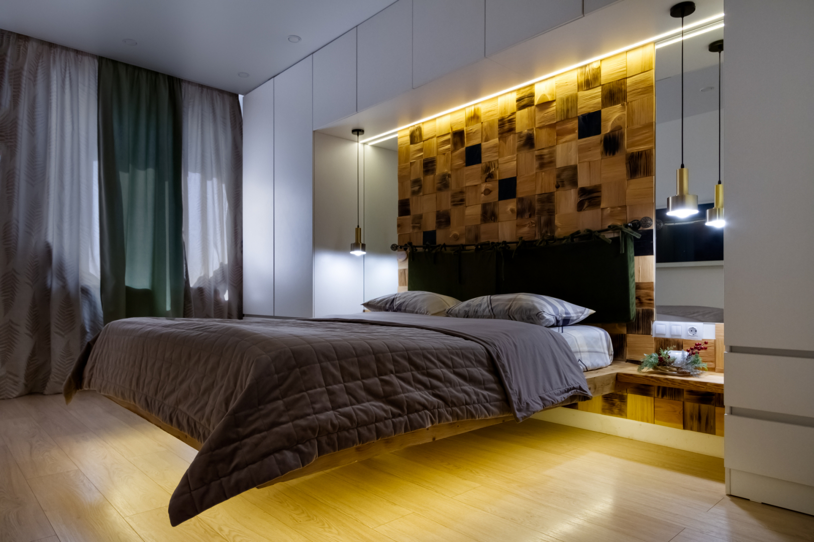 Апартаменты с видом на город с высоты птичьего полёта