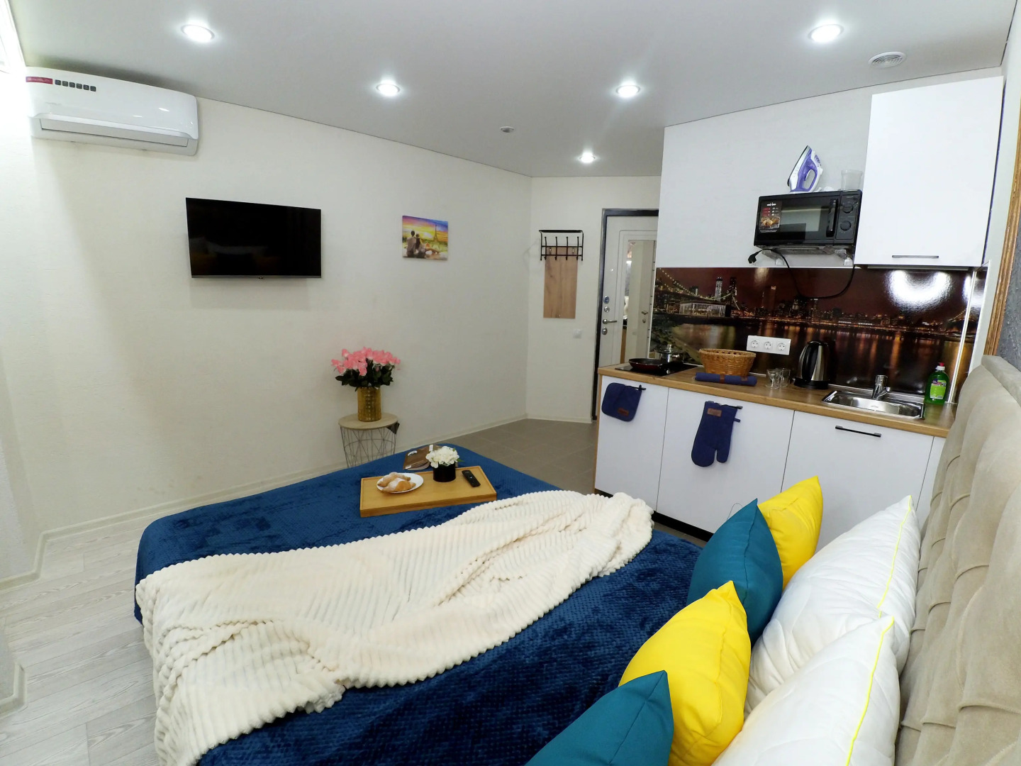 Апартаменты Уютные Студии Рядом с Аквапарком Ривьера