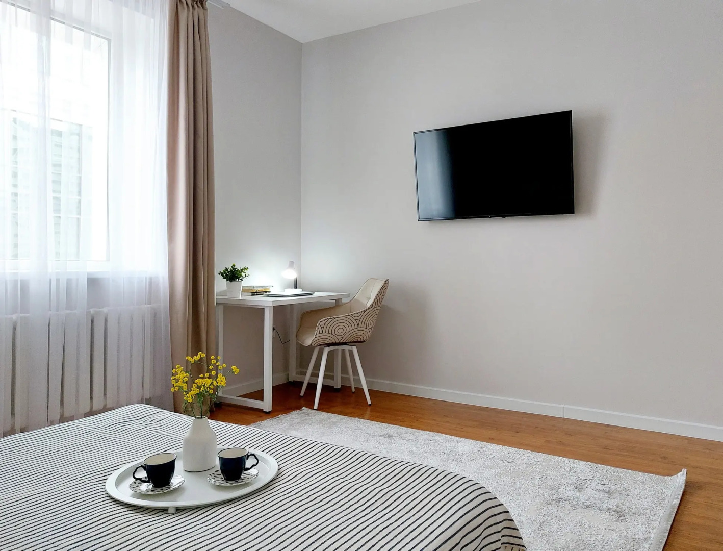 Апартаменты Space Apart Astana С3А - просторная студия с балконом в районе Байтерека