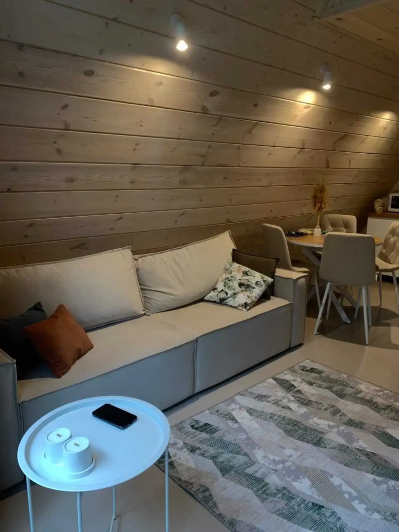 Частный дом с чаном на дровах в ЭКО дуб