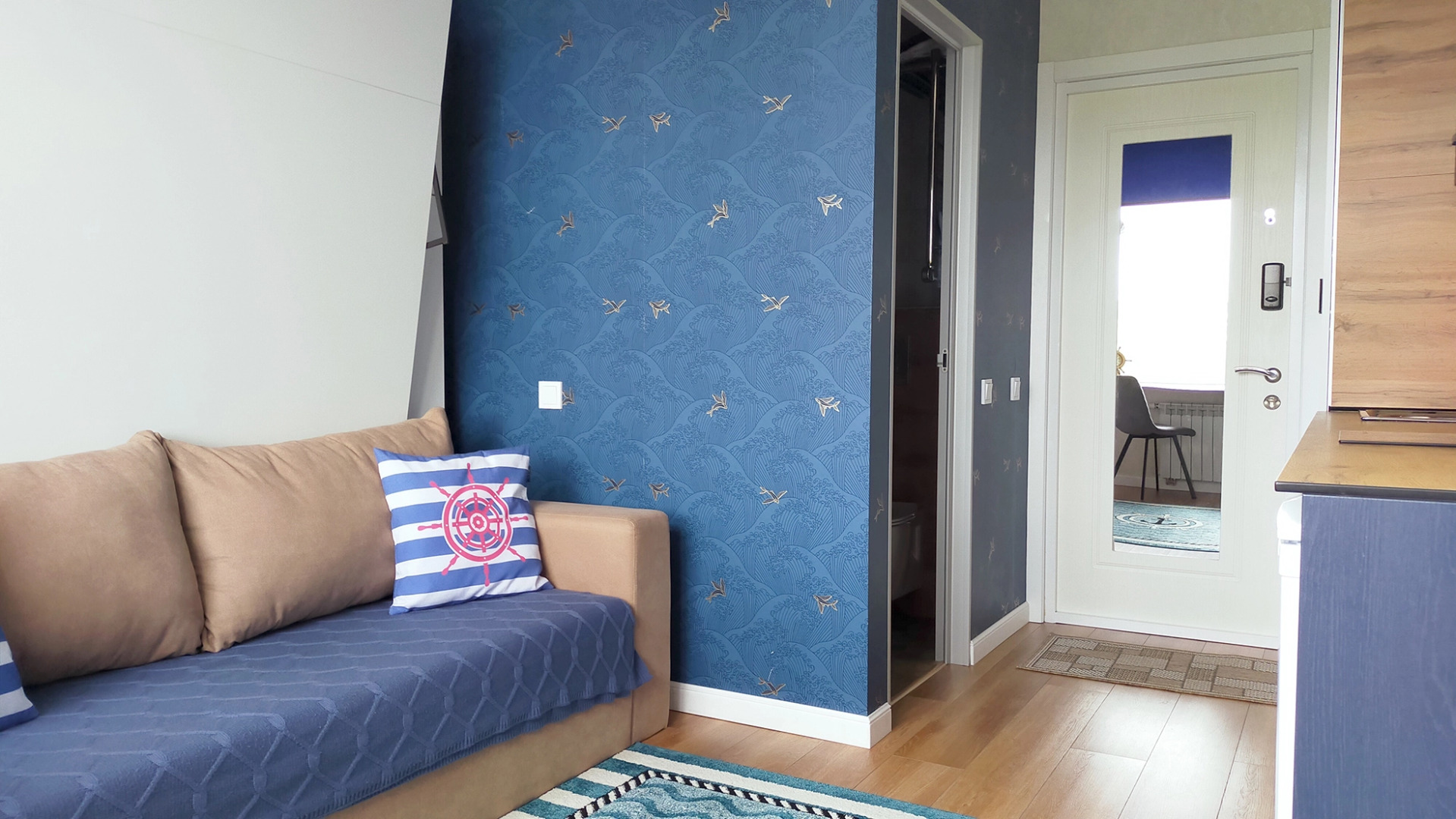 Апартаменты Двухместная студия с кухней Волна