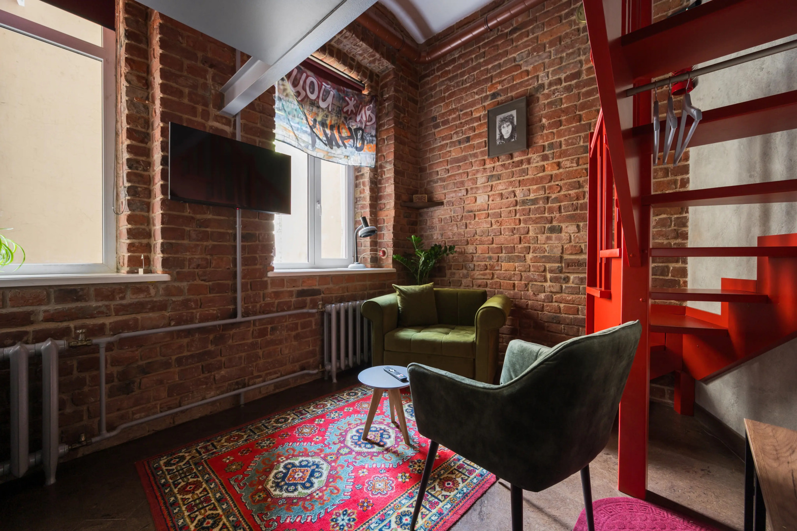 Квартира- студия Цой с дизайнерским ремонтом BookingSpb Музыкальная Шкатулка