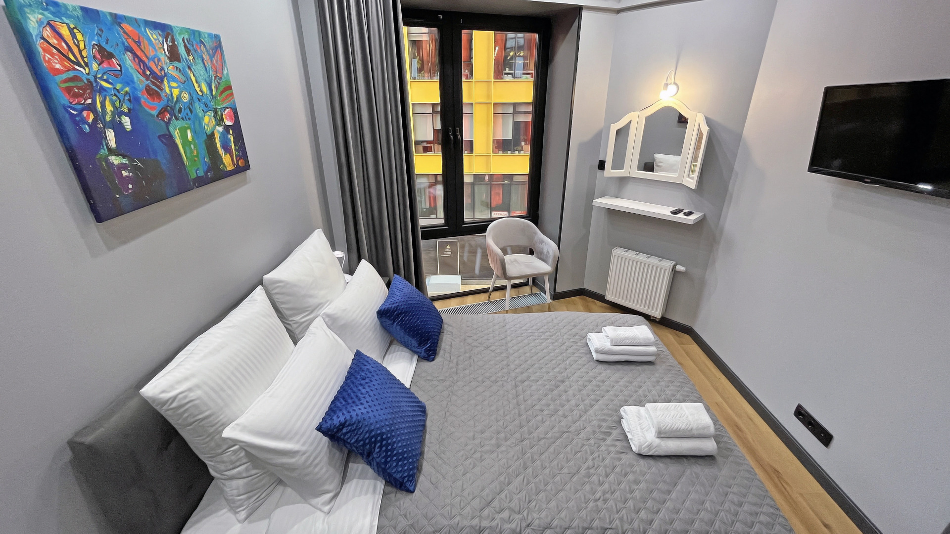 Квартира Уютные апартаменты Prime Blue в ЖК Савеловский Сити в центре Москвы