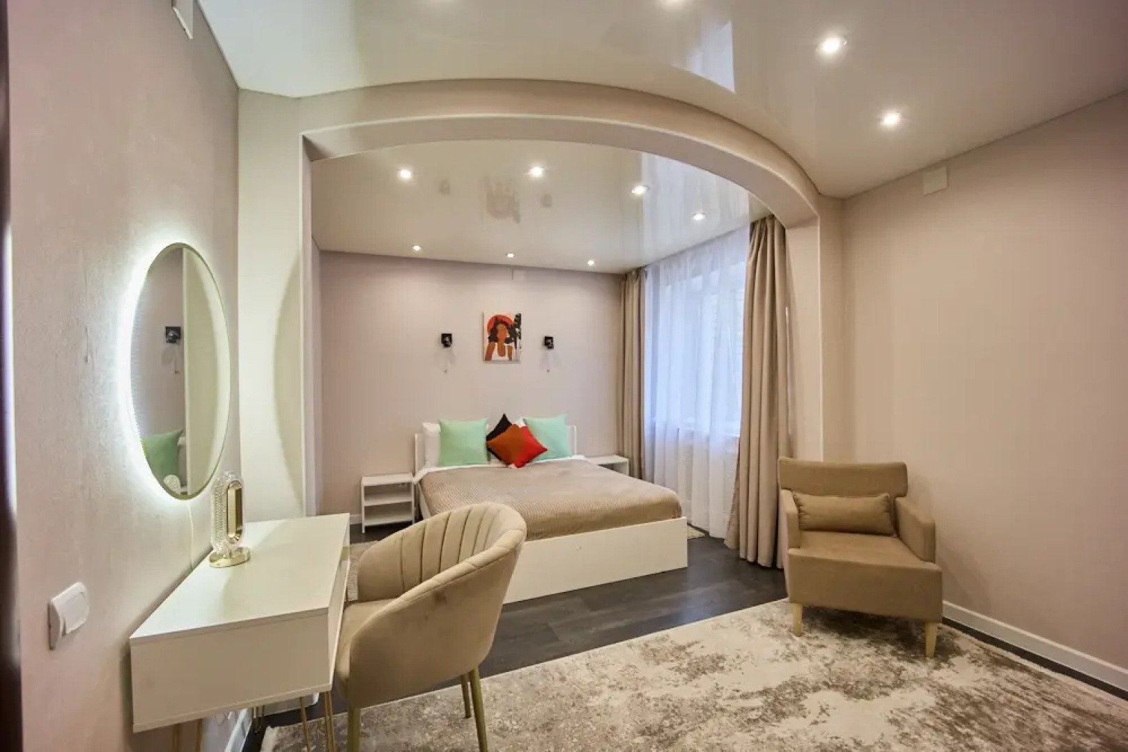 Квартира Просторная 2Комнатная с Видом на Город