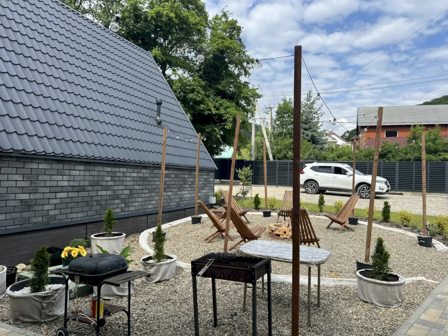 Частный дом 450 А-фрейм Лимон с тёплым бассейном и баней