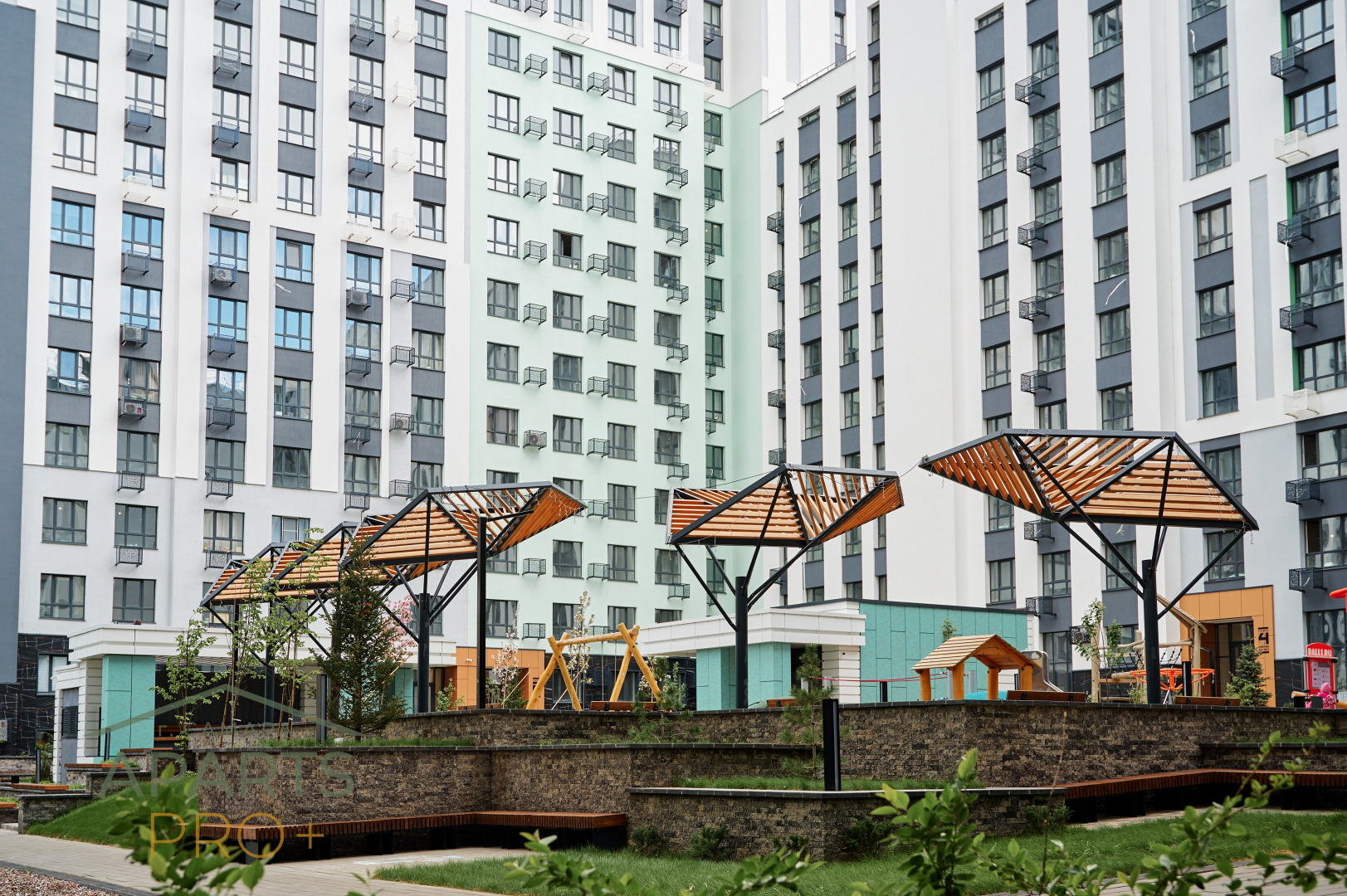 Квартира Aparts Pro Стильная видовая студия в ЖК Паново Парк на 17 этаже