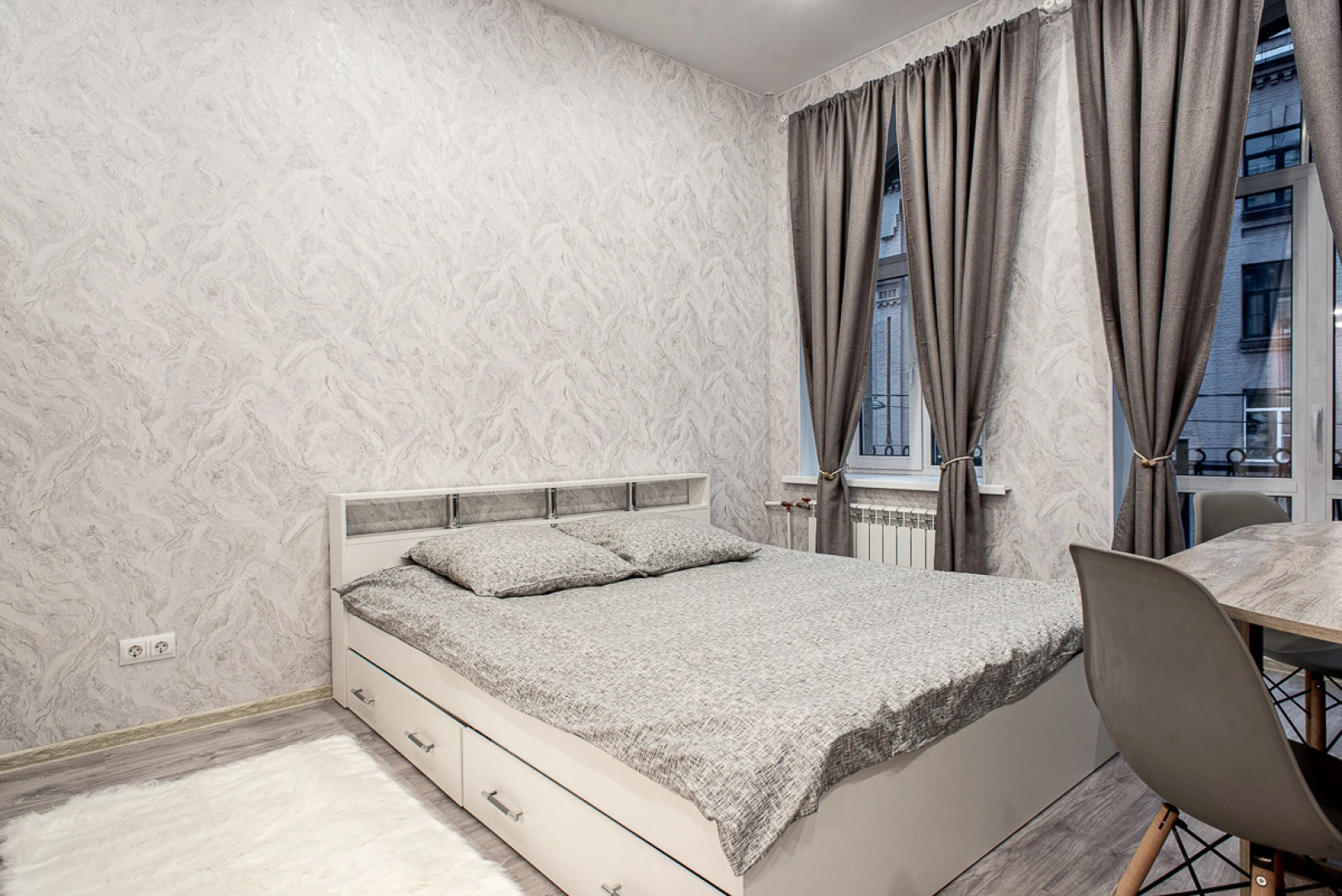 Квартира Стильная Студия с Балконом