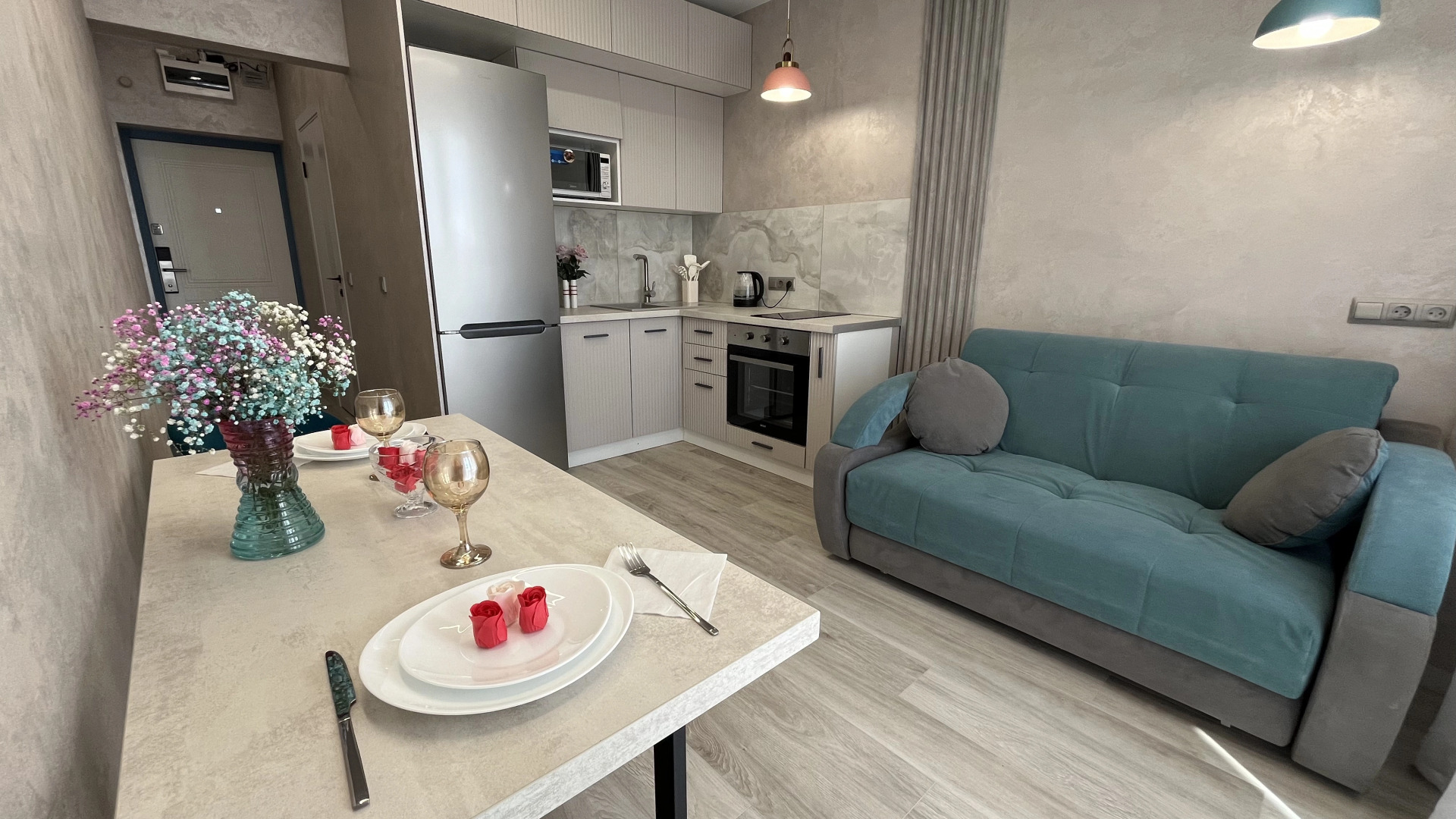 Апартаменты 2х Комнатная Студия Ул Аэропорт 55/1