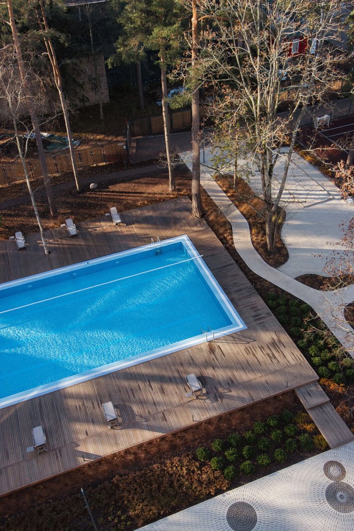 Апартаменты Видовые с видом на бассейн залив и лес