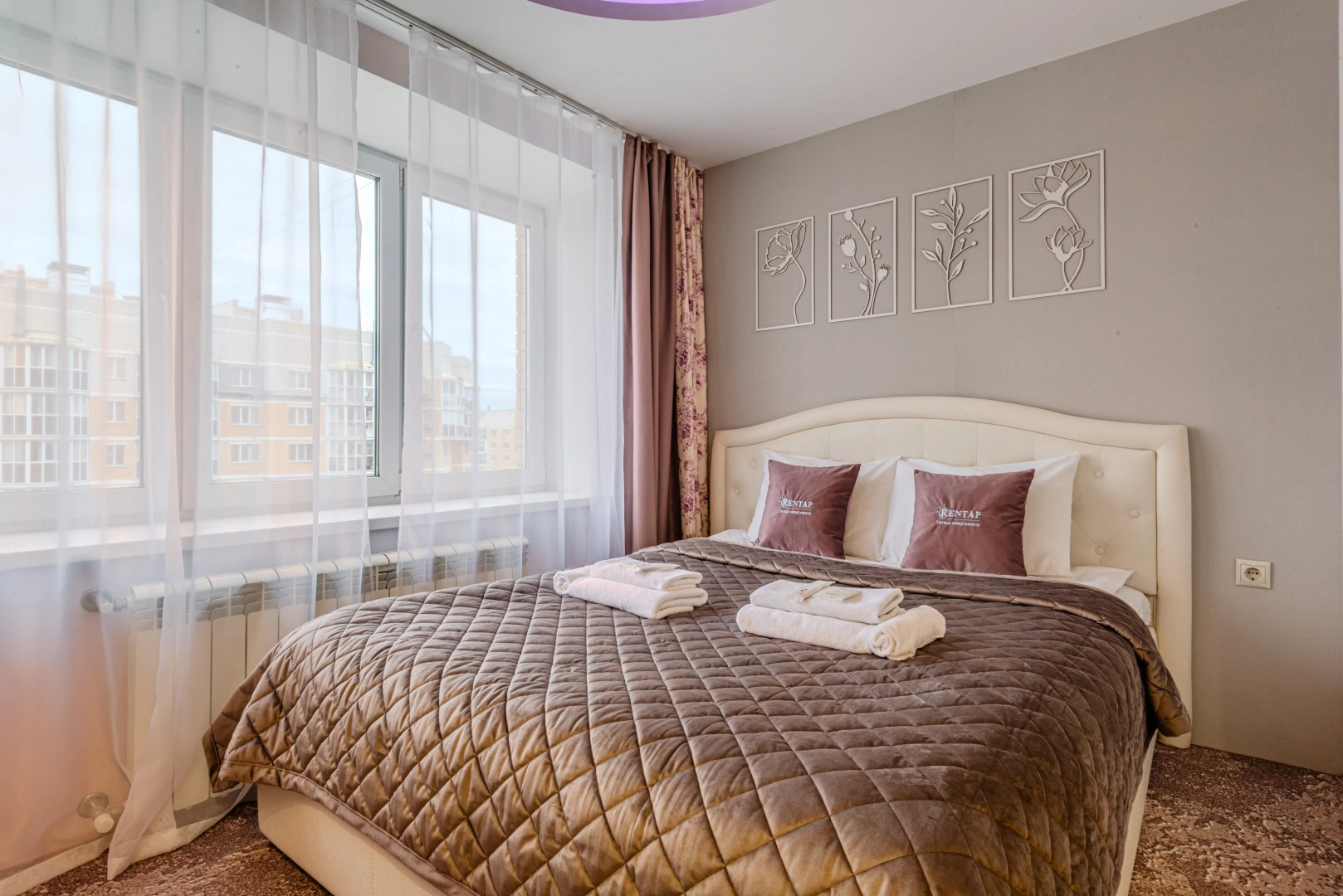 Квартира 1-к в тихом зеленом районе на Лукина 4 от RentAp, 4 сп.места