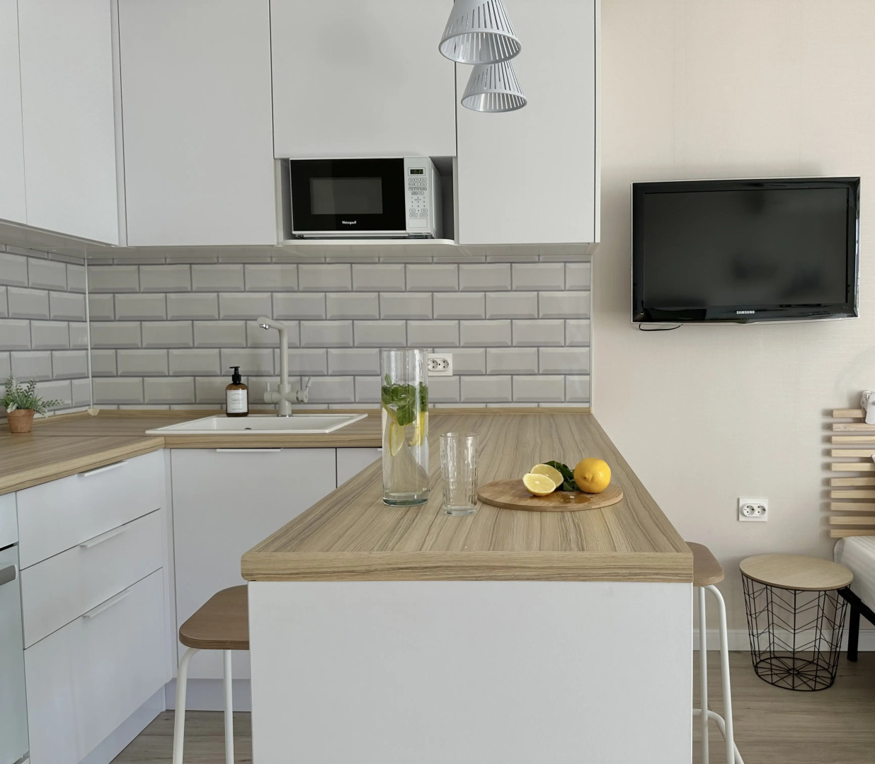 Апартаменты Happy Cream Студия в Доме Комфорт Класса Недалеко от Центра Казани