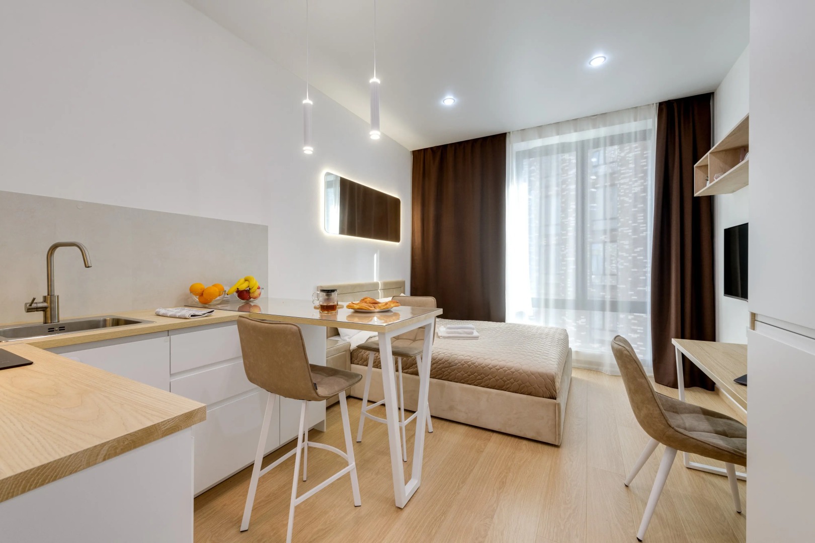 Апартаменты в небоскребе, центр Москвы