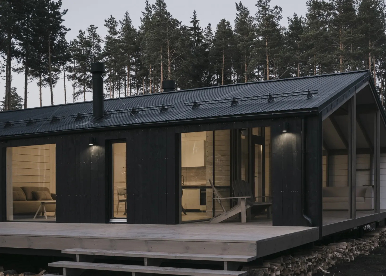 Гостевой дом Загородный дом с просторной террасой и баней