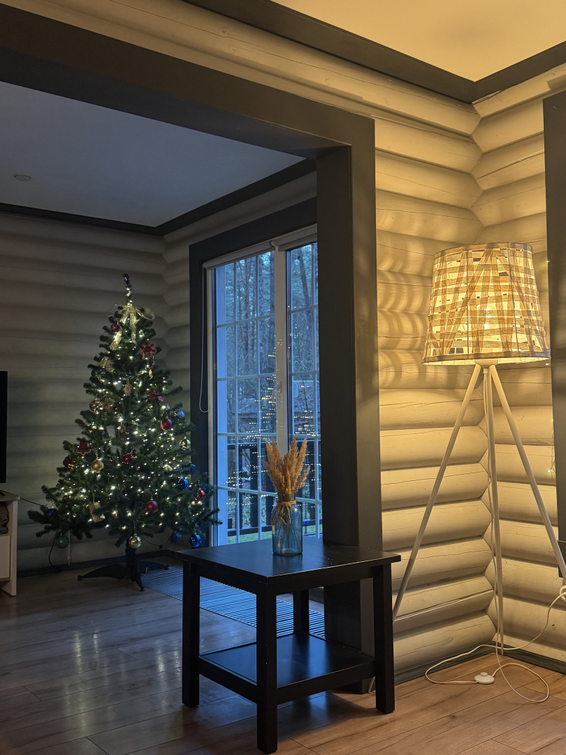 Частный Дом Бревенчатый Дом в Соснах