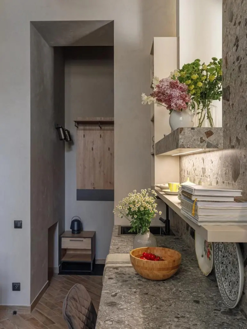 Квартира Двухуровневая Студия в Центре с Сауной