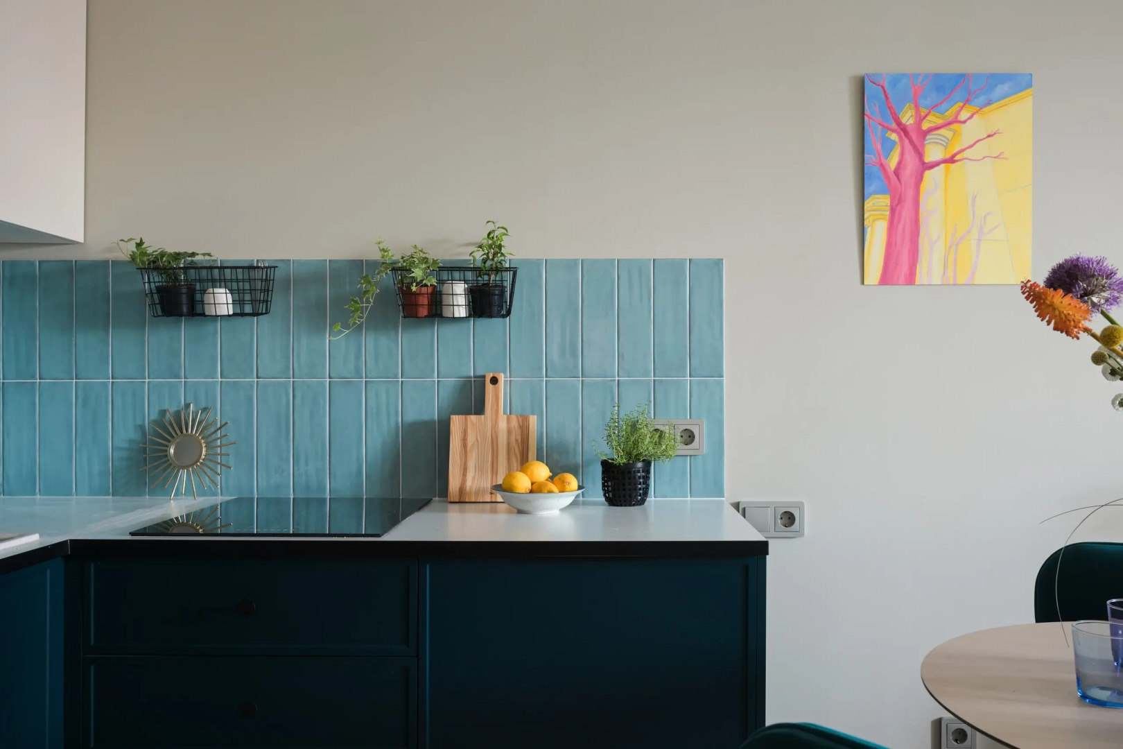 Квартира с бирюзовым настроением