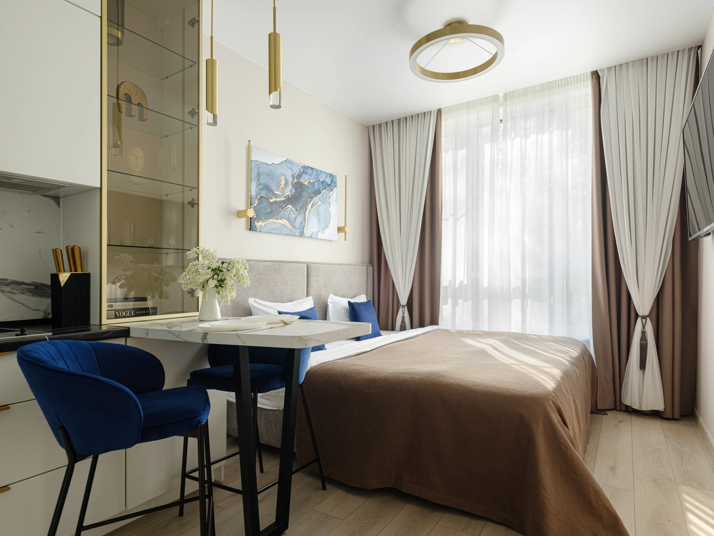 Апартаменты Дизайнерские с видом на сосны с закрытым двором