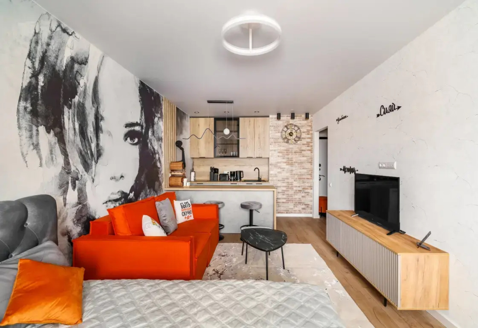 GLOBALSTAY Студия с Дизайнерским Ремонтом ЖК Авиатор 15 Мин Пешком до Метро Девяткино