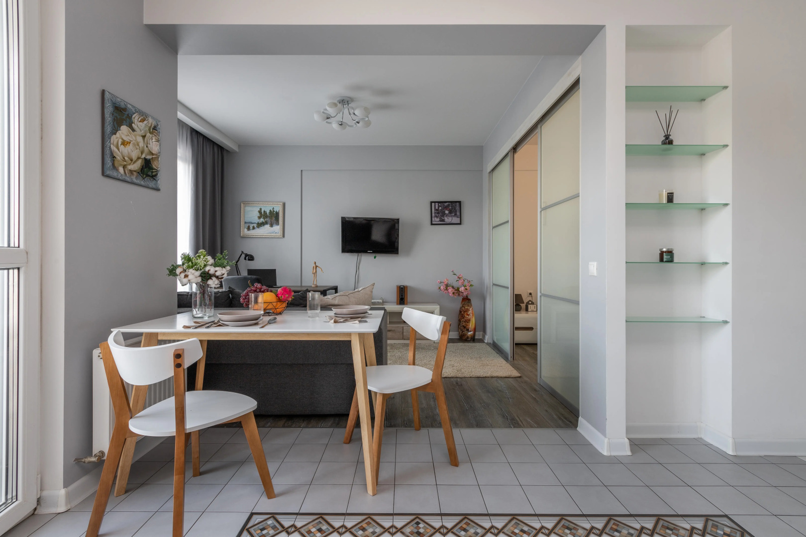 Апартаменты с уютным балконом