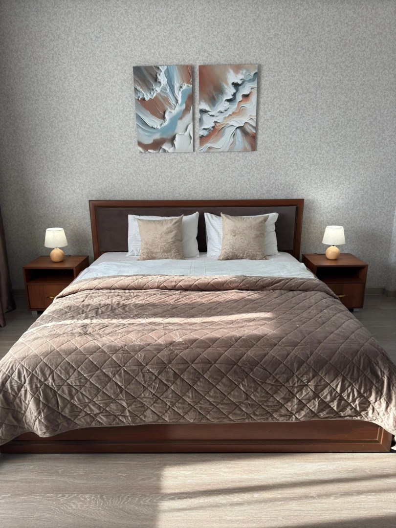 Квартира Стильная уютная евродвушка недалеко от аэропорта на 4 человек