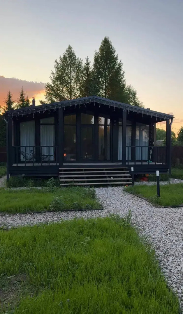 Частный Дом с камином, сауной и панорамными окнами