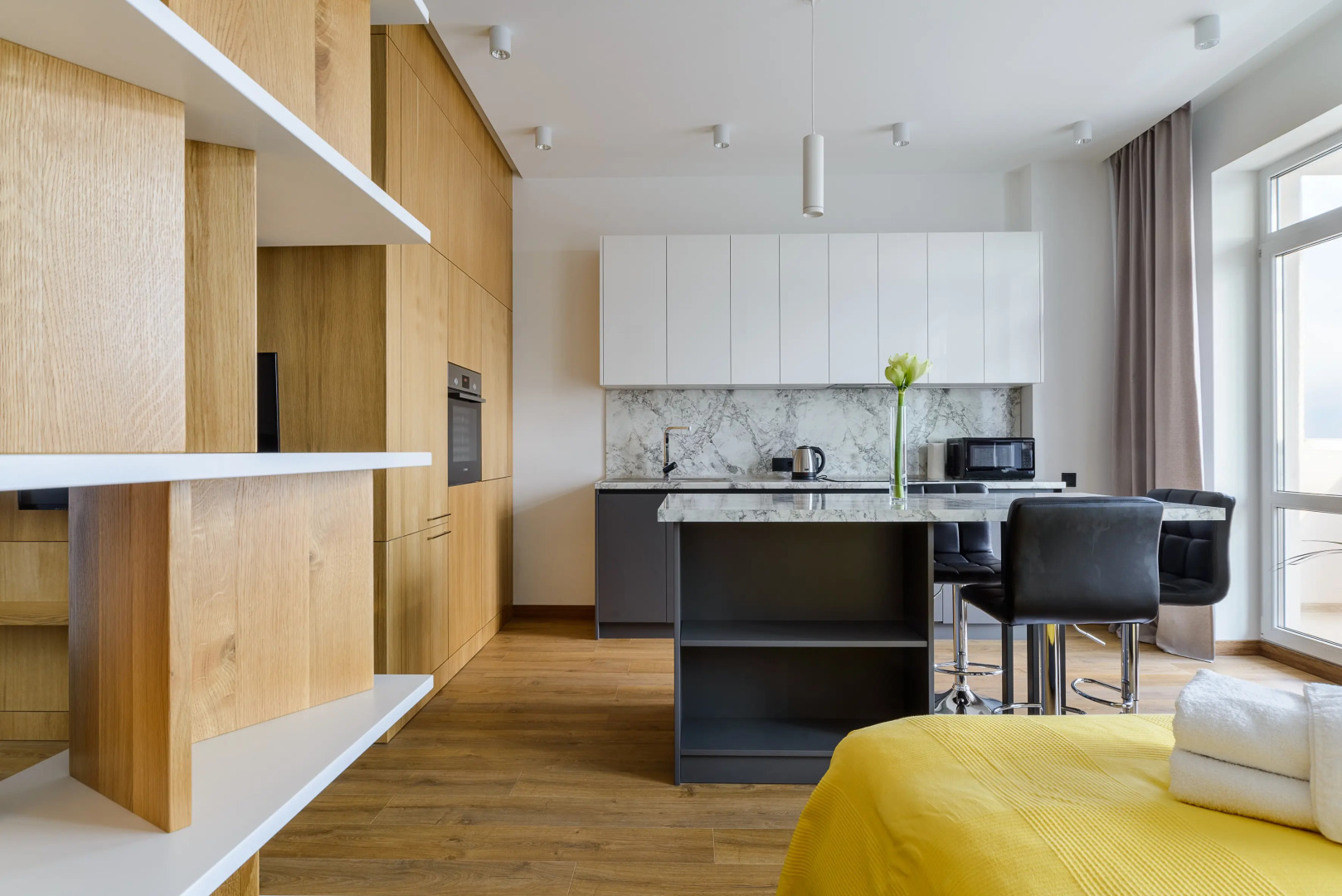 Апартаменты с видом на реку Свислочь