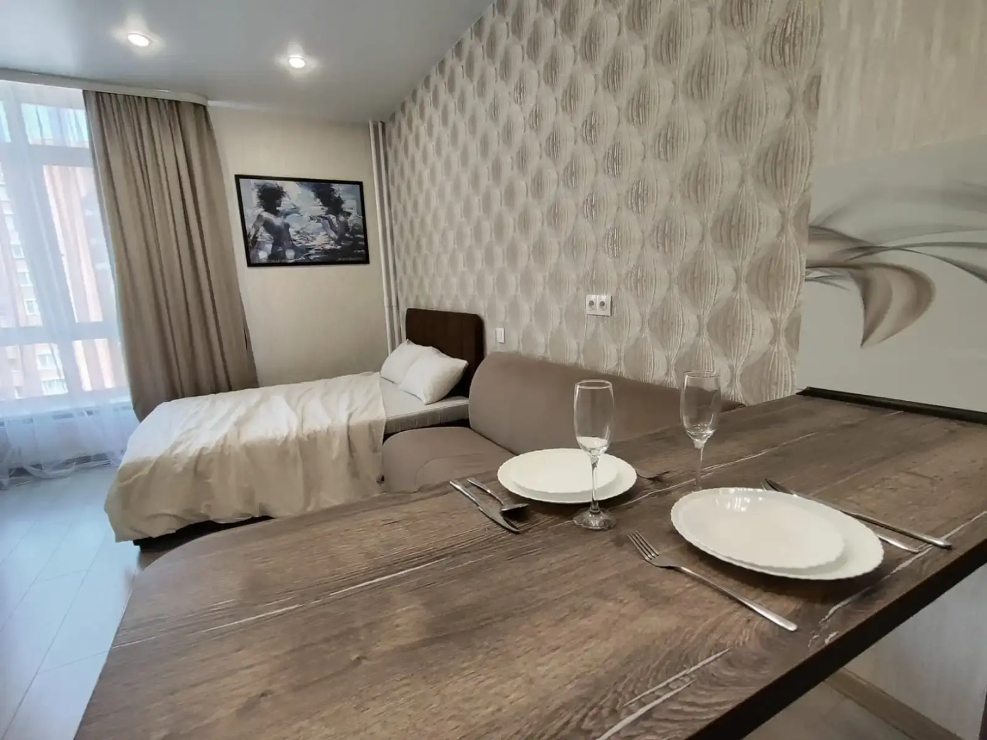 Апартаменты Студия в Центре ЖК Мичуринсике Аллеи  Вблизи ЖД Вокзала