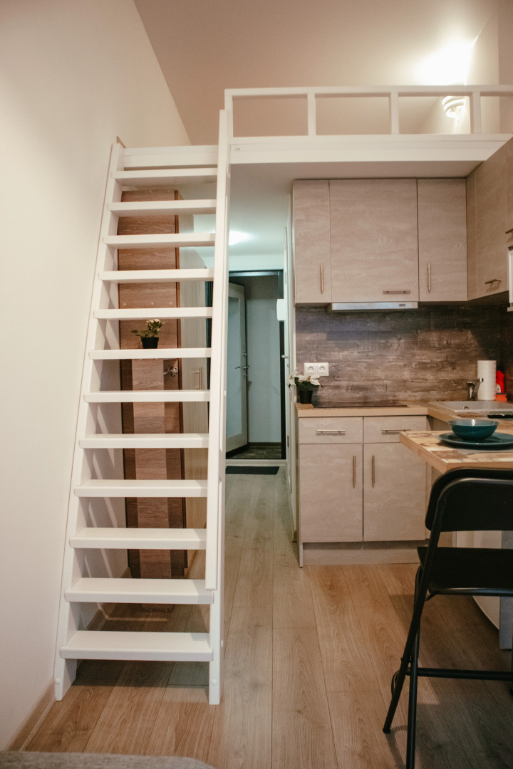 Апартаменты Двухуровневая студия с видом на Невский