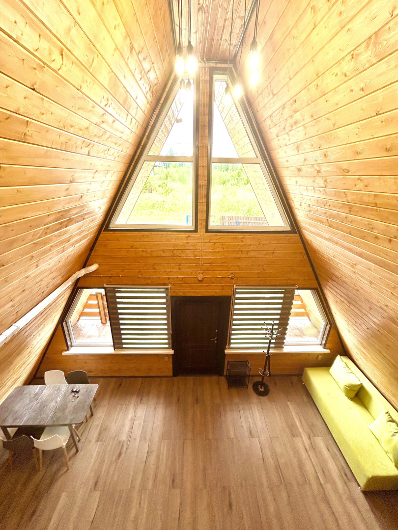 Частный дом Семейный афрейм с баней и бассейном у реки