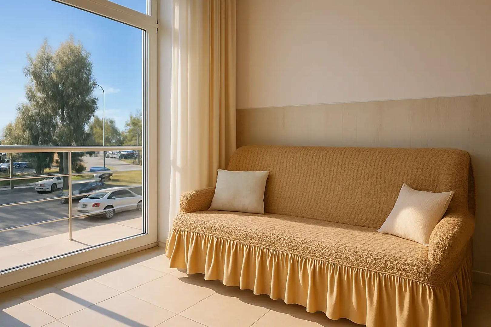 Квартира просторная для 6х гостей с кроваткой и пеленальным столиком для детей и кухонной зоной