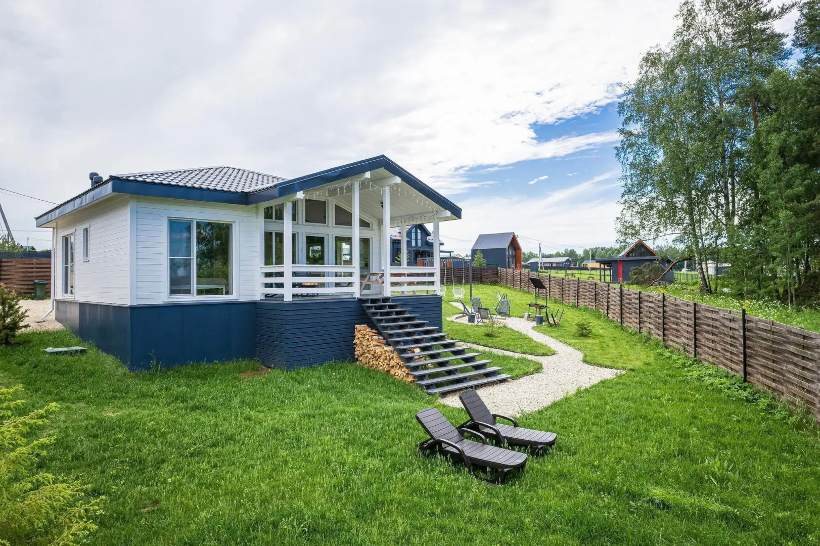 Частный Дом панорамный у леса и озера с сауной и купелью