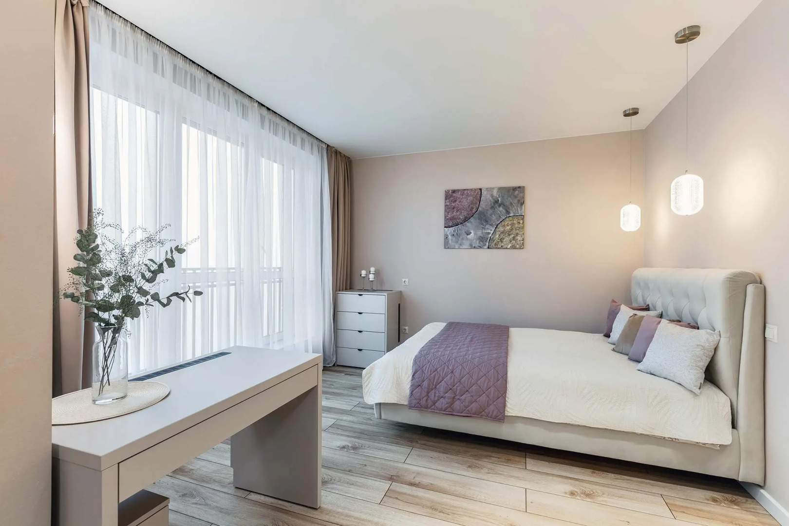 Апартаменты Светлые с Балконом в Минск Мире