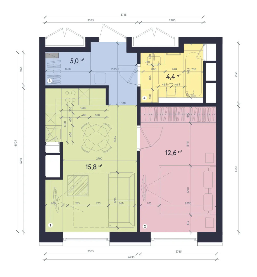 Апартаменты #2 Duplex for 2+2 by Lo Apartments