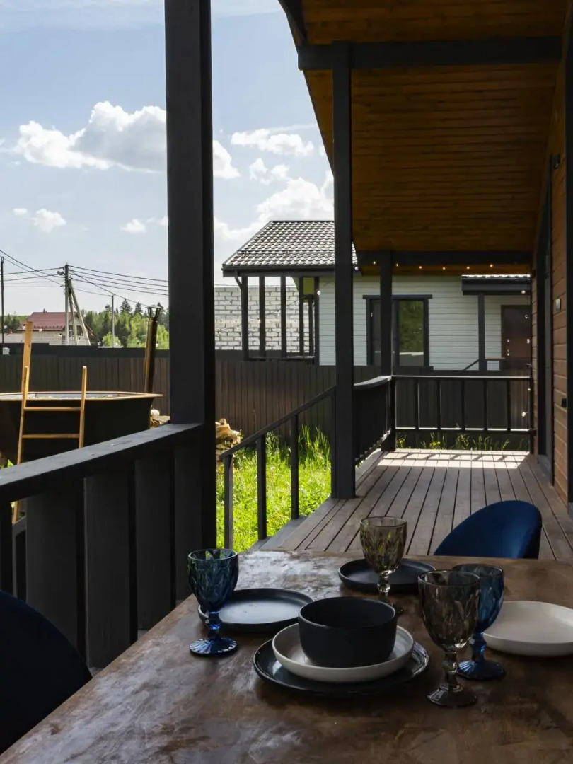 Частный дом с большим сибирским банным чаном