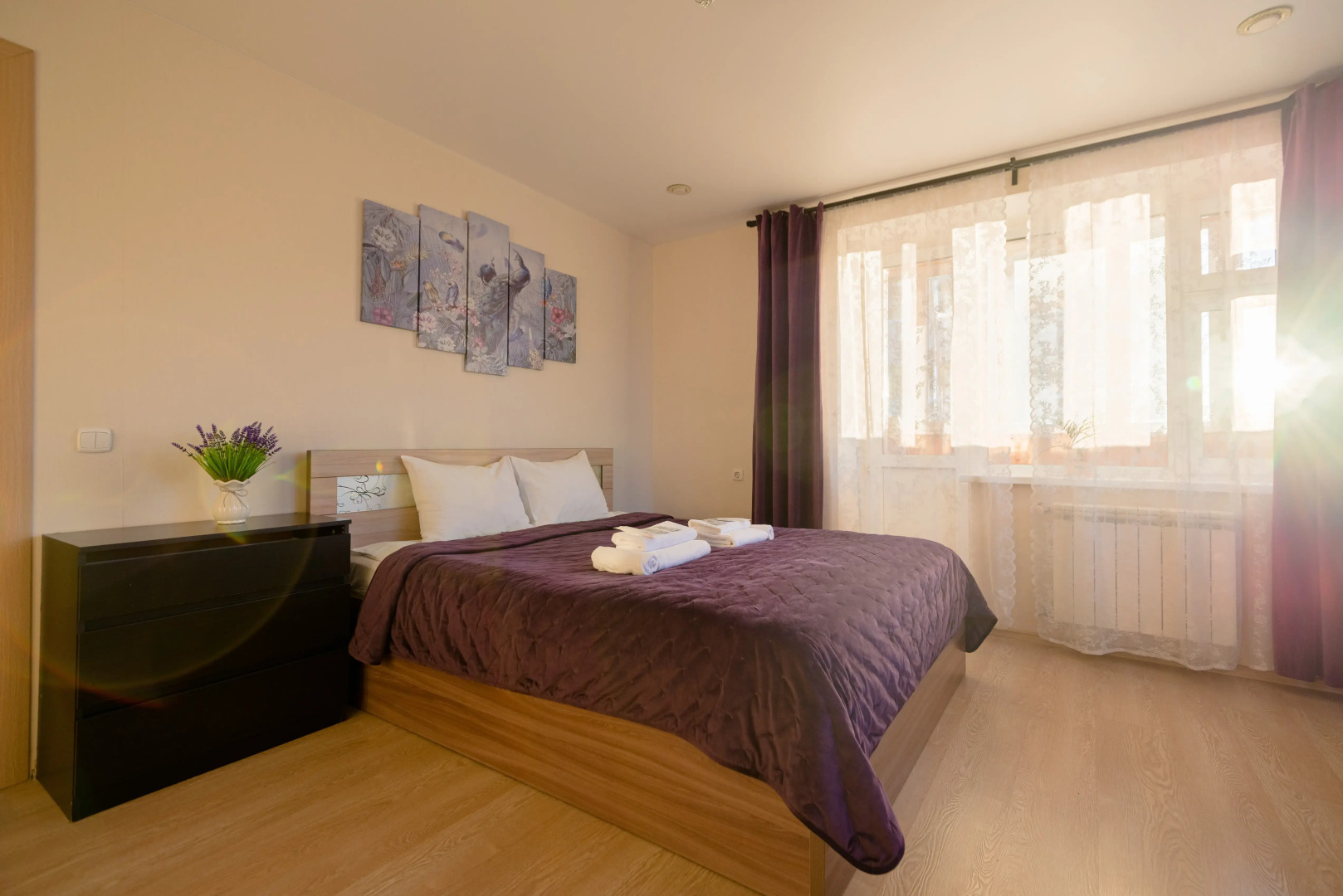 Квартира 1-к у залива на Маркова 8/1 от RentAp, 4 сп.места