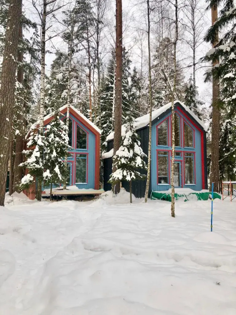 Частный дом в Заветах Ильича с голубой гостиной