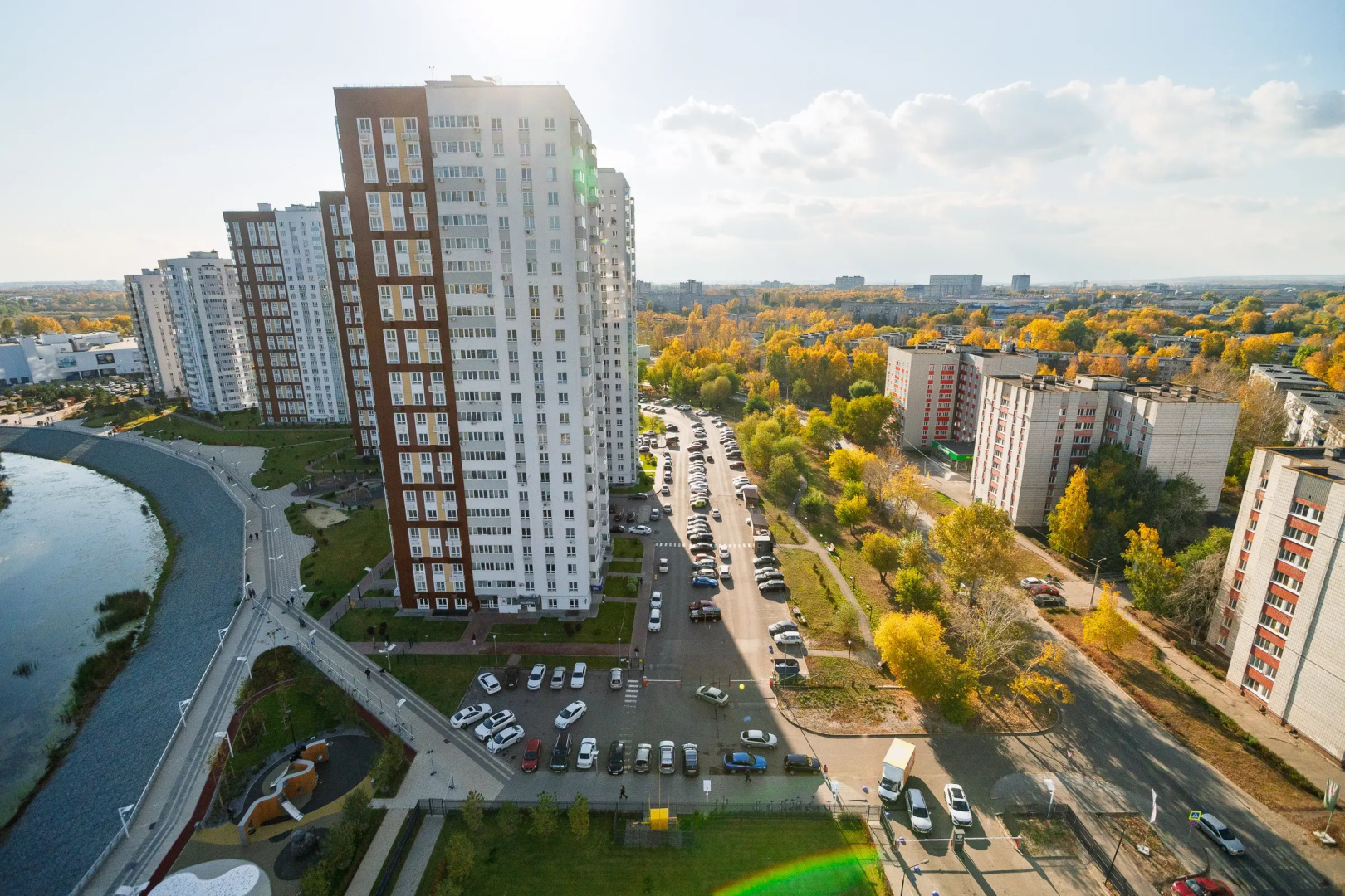 Квартира Лофт на 17 Этаже с Видом на Набережную в Жк Аквамарин 2