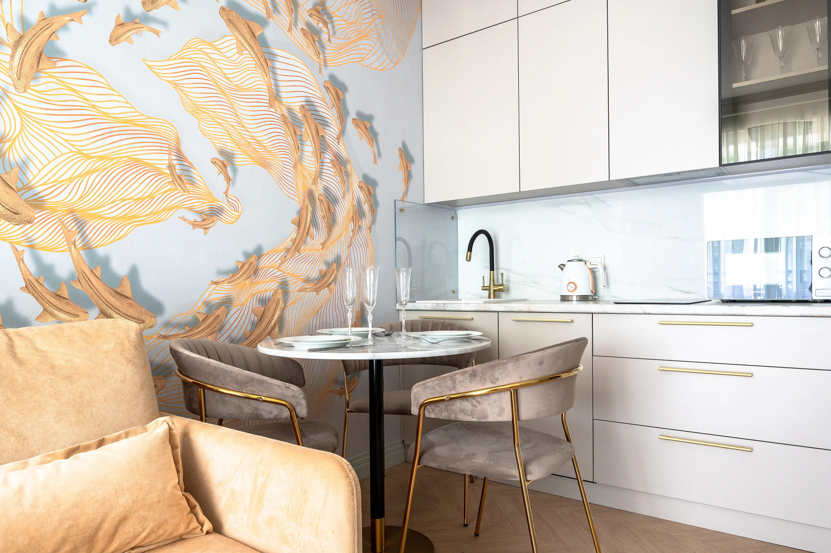 Апартаменты Red Apartments Арт Лайт Сити Апартамент Корелли