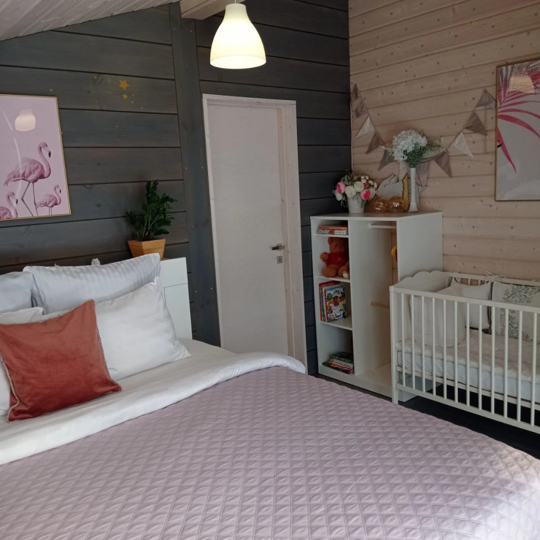 Частный дом Барн с баней и большой игровой зоной