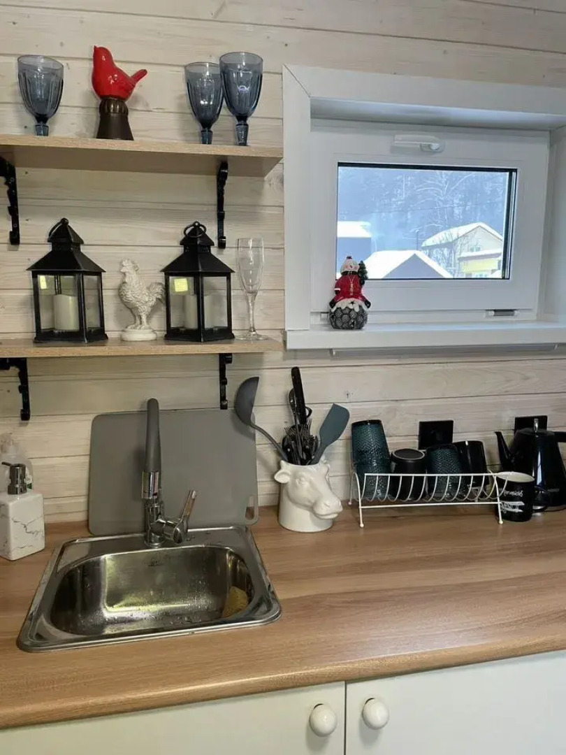 Частный дом А-фрeйм с баней и артезиaнским бaсceйном