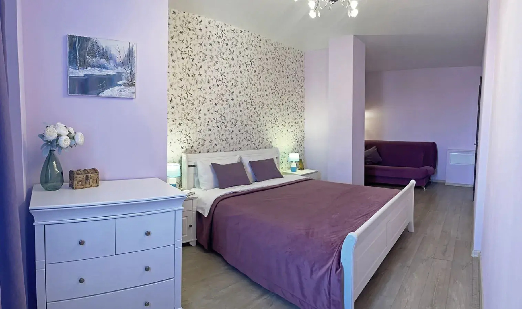 Квартира Стильная уютная двушка недалеко от аэропорта на 6 человек