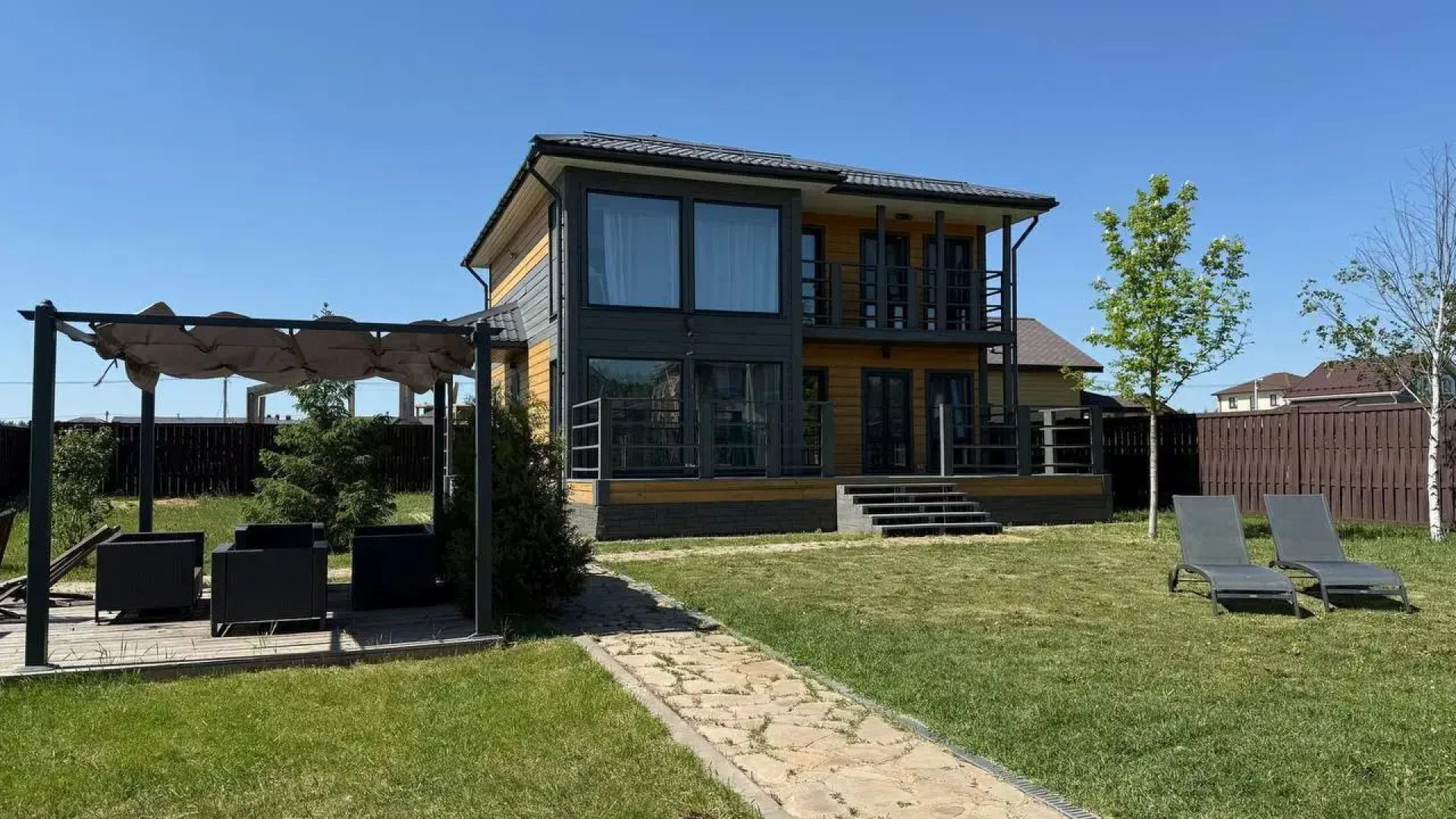 Частный Дом Большой семейный с панорамными окнами