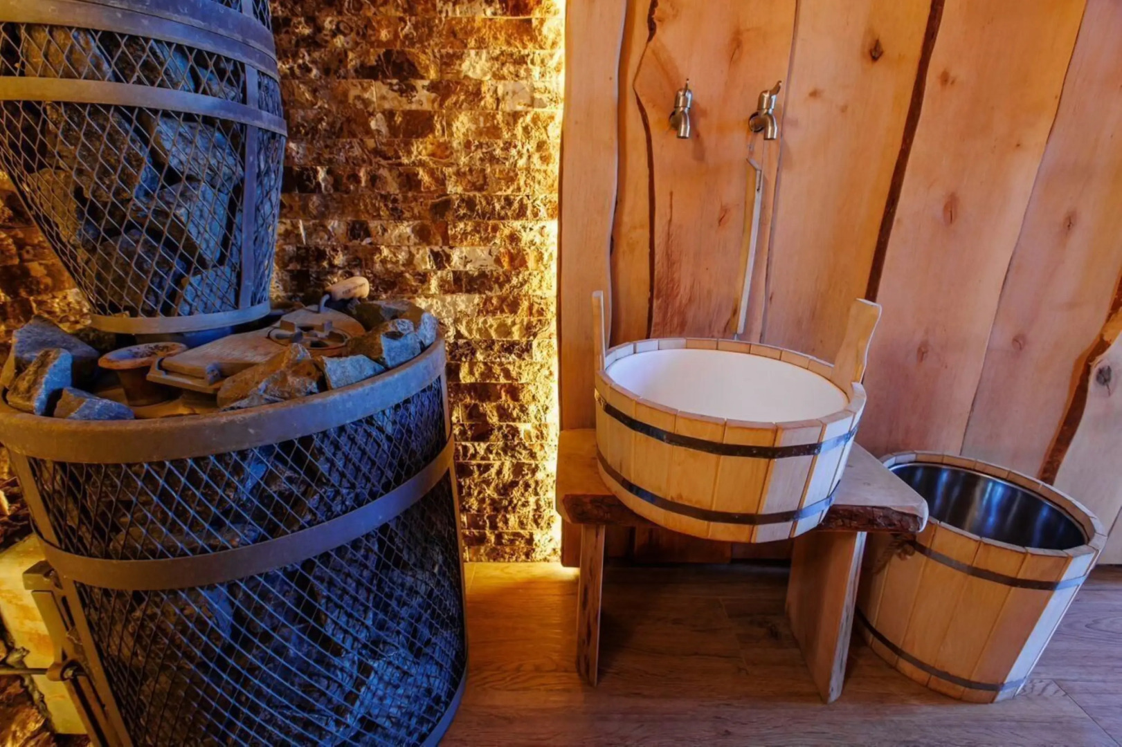 Частный дом С баней и чаном с видом на озеро