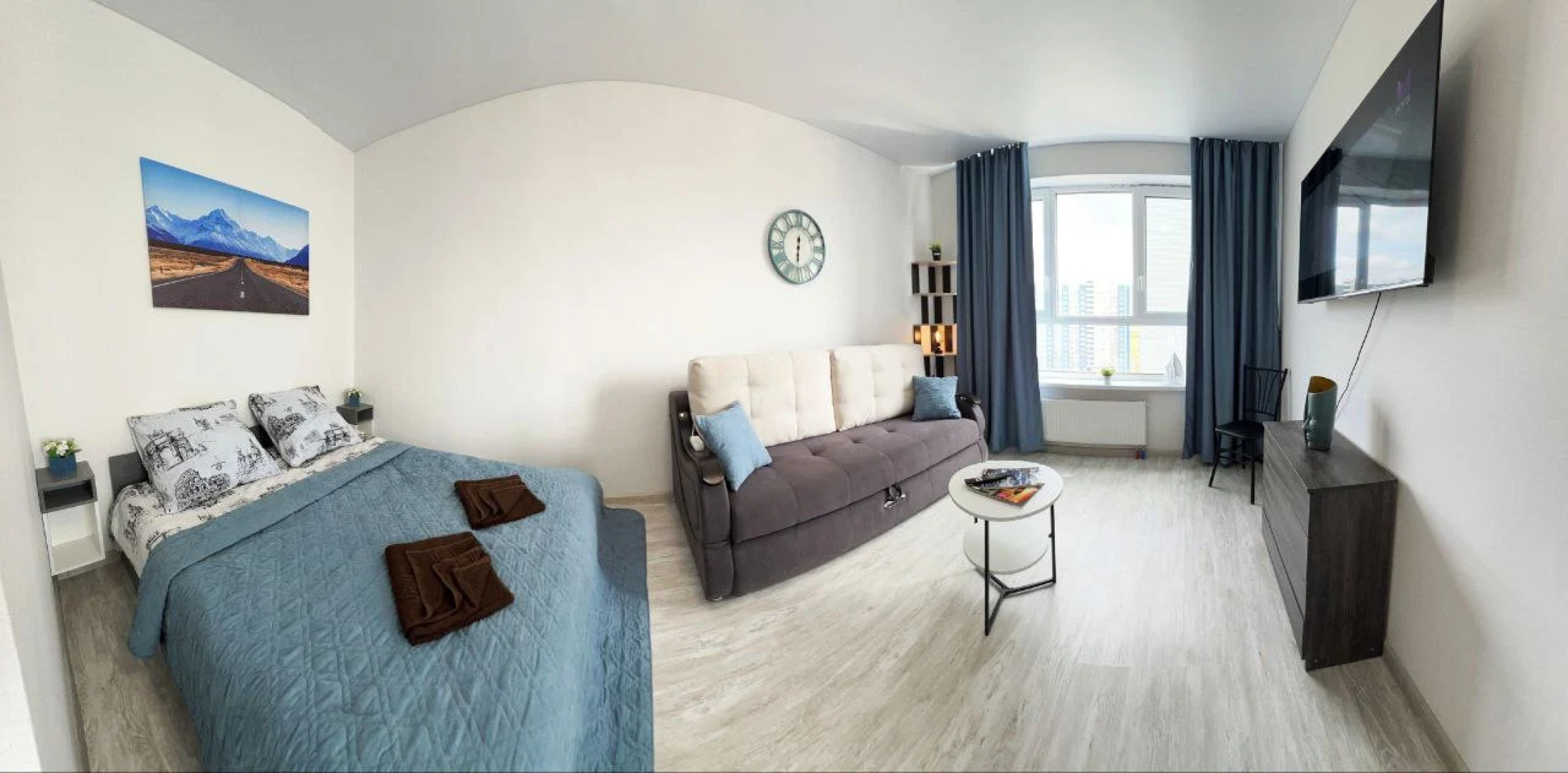 Квартира с диванчиком в новом районе у ТЦ Глобус