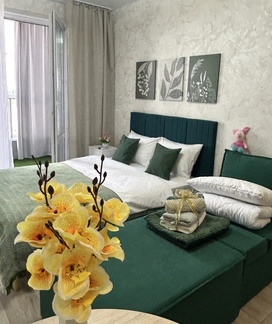 Апартаменты Уютные  у аэропорта Толмачево в новом ЖК Воздушная Гавань