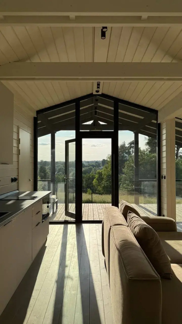 Частный Дом с шикарным видом на закаты с панорамной сауной и купелью